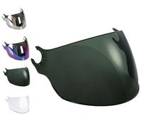 EvoParts Visière pour casque LS2 OF562 AIRFLOW (no airflow 2) (Transparent) (Noir)