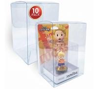 EVORETRO Clamshell Lot de 10 présentoirs en PET pour Nintendo Amiibo standard de 0,40 mm d'épaisseur - Coque de protection de qualité supérieure, ultra transparente, résistante aux rayures