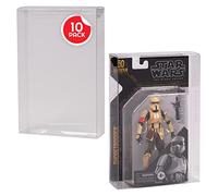 EVORETRO Lot de 10 présentoirs pour figurines Star Wars Black Series Archive 50th de 15,2 cm (cardé) - Protection en PET de 0,40 mm - Gardez votre collection en parfait état