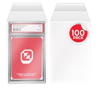 EVORETRO Lot de 100 pochettes refermables classées PSA - Protection de carte sans acide - Sans danger pour l'archivage - Transparentes - Résistantes à la poussière et aux rayures - Pour