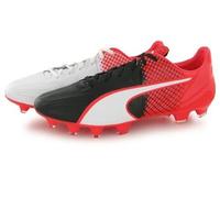 Chaussures de football Puma Evospeed 3.5 Leather Fg rouge, chaussures de football homme