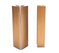 Evotrade Accessoires articulés pour socle de cuisine - jonction d'angle -90° +90° et jonction linéaire - Compatible avec socle de cuisine en PVC épaisseur 12,5 mm - Hauteur 120 mm, couleur or bronze