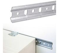 Evotrade Barre d'armoires 2 m - H50 mm avec précoupes pour meubles suspendus et cuisines kit 1 ou 5 (5 barres)