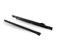 EVOTRADE Gamme complète - Paire de guides à rouleaux, rails à roulettes pour tiroirs avec fixation à vis compatibles Ikea - Pour bois et métal, 30 kg de charge (avec fermeture standard, 700 mm)