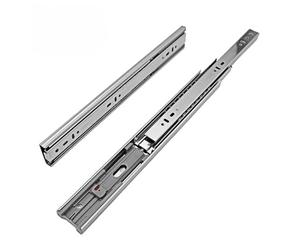 EVOTRADE Guides coulissantes H45 à billes avec ouverture de presse et ouverture de poussée - rails de tiroir avec extraction totale - charge 50 kg (450 mm)