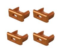 Evotrade Kit 4 Embouts pour Goulotte LED MINI - Golden Bronze, Finition Moderne