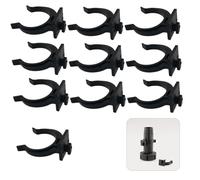 Evotrade Lot de 10 crochets en PVC pour plinthe de cuisine - Clips universels pour pieds et sabots - Montage à ressort - Installation facile et supports robustes