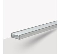 Evotrade Mini conduit LED encastré pour bandes LED longueur 2 mètres - Design élégant avec diffuseur opale, parfait pour l'éclairage moderne des ambiances, des cuisines et des séjours (couleur