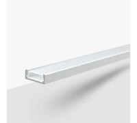 Evotrade Mini encastrable pour bande LED - Profilé en aluminium avec couvercle - 2 mètres - Finition au choix (blanc)