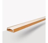 Evotrade Mini spot LED encastrable pour bande LED - Longueur : 2 m - Design élégant avec diffuseur opale - Parfait pour l'éclairage des pièces, cuisines et salons (couleur bronze doré)