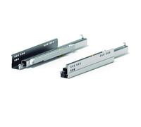 EVOTRADE Paire de guides escamotables amorcés de type tableau pour tiroir avec extraction totale libération à clip réglages 3D Komplet (600 mm)