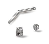 EVOTRADE Quincaillerie Complète pour le Montage, l’Assemblage et la Jonction de Meubles, Kit de 100 Pièces au Total (40 Écrous Cylindriques, 40 Vis Sans Tête et 20 Tirants)