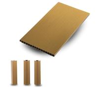 Evotrade Socle de Cuisine en PVC Plinthe L. 2,5 m avec 2 Embouts et 2 Jonctions d’Angle (Couleur Golden Bronze, Hauteur 100 mm)