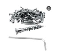 Evotrade Vis à filetage direct pour bois, diamètre au choix 8/7/5 mm, avec outon (20 pièces, diamètre 5 x 50 mm)