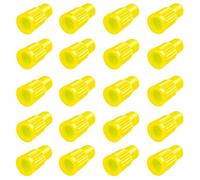 EVOZOOD Lot de 20 Bouchons de Valve Presta Jaunes en Plastique pour vélo, VTT, vélo de Route