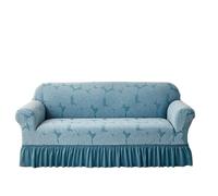 EVPCPWTYZY Housse de canapé épaisse, Coussin élastique Universel, Housse complète, serrée, antidérapante, accoudoir, Serviette de canapé(Sky Blue,Triple Seater)