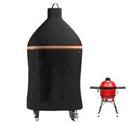 EVRBUL Housse de protection pour barbecue au charbon de bois 420D résistante compatible avec le barbecue au charbon de bois en céramique Kamado Joe Classic de 45,7 cm et Big Green Egg