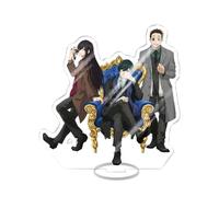 EVRNSAD Figure Stand Acrylique pour Blue Lock, 15cm Double Face Anime Figurine Présentoir Acrylique Fans d'Anime Cadeau Ornementsles,4