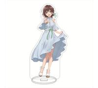 EVRNSAD Figure Stand Acrylique pour Bottom-Tier Character Tomozaki, 16cm Double Face Anime Figurine Présentoir Acrylique Fans d'Anime Cadeau Ornementsles,3