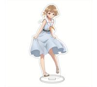 EVRNSAD Figure Stand Acrylique pour Bottom-Tier Character Tomozaki, 16cm Double Face Anime Figurine Présentoir Acrylique Fans d'Anime Cadeau Ornementsles,1