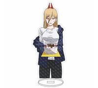 EVRNSAD Figure Stand Acrylique pour Chainsaw Man, 16cm Double Face Anime Figurine Présentoir Acrylique Fans d'Anime Cadeau Ornementsles,17