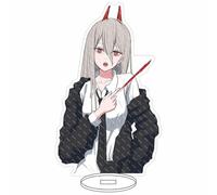 EVRNSAD Figure Stand Acrylique pour Chainsaw Man, 16cm Double Face Anime Figurine Présentoir Acrylique Fans d'Anime Cadeau Ornementsles,20