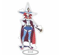 EVRNSAD Figure Stand Acrylique pour Little Witch Academia, 16cm Double Face Anime Figurine Présentoir Acrylique Fans d'Anime Cadeau Ornementsles,9