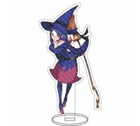 EVRNSAD Figure Stand Acrylique pour Little Witch Academia, 16cm Double Face Anime Figurine Présentoir Acrylique Fans d'Anime Cadeau Ornementsles,12