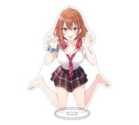 EVRNSAD Figure Stand Acrylique pour My Friend's Younger Sister Just Loves to Annoy me, 16cm Double Face Anime Figurine Présentoir Acrylique Fans d'Anime Cadeau Ornementsles,12