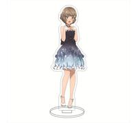 EVRNSAD Figure Stand Acrylique pour Rascal Does Not Dream of a Sister Venturing Out, 16cm Double Face Anime Figurine Présentoir Acrylique Fans d'Anime Cadeau Ornementsles,3