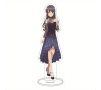 EVRNSAD Figure Stand Acrylique pour Rascal Does Not Dream of a Sister Venturing Out, 16cm Double Face Anime Figurine Présentoir Acrylique Fans d'Anime Cadeau Ornementsles,2