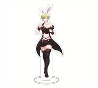 EVRNSAD Figure Stand Acrylique pour Slave of The Magic Capital's Elite Troops, 16cm Double Face Anime Figurine Présentoir Acrylique Fans d'Anime Cadeau Ornementsles,4