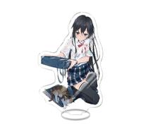 EVRNSAD Figure Stand Acrylique pour The Masterful Cat is Depressed Again Today, 15cm Double Face Anime Figurine Présentoir Acrylique Fans d'Anime Cadeau Ornementsles,21