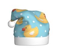 EVSvcxz Chapeau de fête de Noël unisexe imprimé canard pop art, bonnet de Père Noël fantaisie pour adultes, chapeau d'hiver en peluche
