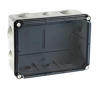 Evt231 Ide Boite De Dérivation étanche Ip65 Avec Avec Couvercle Transparent Et Entrées Coniques Dim.241x180x95