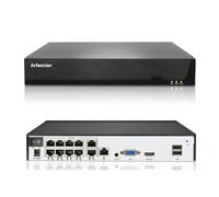 Evtevision 10 Canaux 4K/5MP/4MP/3MP/2MP Enregistreur IP PoE NVR avec 10 Ports PoE CCTV NVR Supporte Vue à Distance Alerte Email de Détection de Mouvement (Pas de Disque Dur)