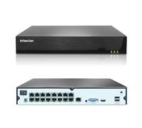 Evtevision 16 Canaux 4K/5MP/4MP/3MP/2MP Enregistreur IP PoE NVR avec 16 Ports PoE CCTV NVR Supporte Vue à Distance Alerte Email de Détection de Mouvement (Pas de Disque Dur)