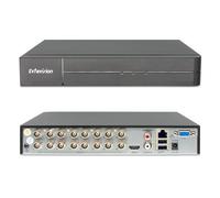 Evtevision DVR 16CH 5MP Lite pour CVI/CVBS/AHD/TVI, H.265+ DVR Vidéo Surveillance Enregistreur Vidéo avec Détection de Personne/Véhicule,Accès à Distance(Non HDD)