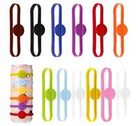 EVTHUR Lot de 12 marqueurs en silicone pour verres à vin, verres à vin, verres à eau, cocktails, fêtes