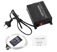 EVTSCAN 16W RGBW LED Kit de décoration de Plafond en Fibre Optique en Plastique Moteur léger avec télécommande de câbles(EU Plug)
