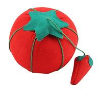 EVTSCAN 2 pièces/ensemble mignon forme de boule de tomate aiguille coussin à épingles support de coussin accessoire de couture