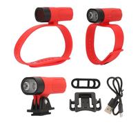 EVTSCAN 3 pièces USB Bracelet Torche Rechargeable Poignet Cheville Casque lumière Lampe de Poche Casque de vélo lumière Torche Lampe de Course de Nuit pour l'extérieur Nuit Cyclisme