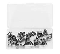 EVTSCAN 30 pièces chaîne maître lien rouleau connecteur liens Mini vélo Go Kart chariot n° 25 matériau Durable pour vélos de route de montagne 40MN matériel