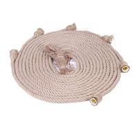 EVTSCAN 3m E27 85-265V Rétro Vintage Pendentif Lampe Chanvre Corde Plafond Filament Luminaire(6 Heads)
