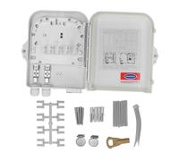 EVTScan 8 Fibre Distribution Board ABS Mur Mur Mur Mound Fiber Optic Bornal pour une utilisation en extérieur intérieure