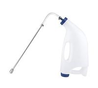 EVTSCAN acier inoxydable animaux de ferme veau vache alimentation eau médecine lait bouteille accessoire(4L)