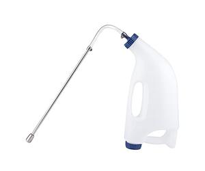 EVTSCAN acier inoxydable animaux de ferme veau vache alimentation eau médecine lait bouteille accessoire(4L)