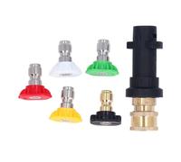 EVTSCAN Adaptateur de Pistolet de Lavage à Haute Pression, Jeu de 5 Buses pour Karer K2 K7, Nettoyage Efficace, modèle Applicable