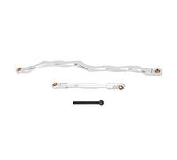 EVTSCAN Aluminium Alliage RC RC Liens de Direction Tie pour la Voiture Axial RBX10 Crawler, Tirez Tie Tie pour 1/10 Rack Road Tube Rack, Léger et Haut (Silver)