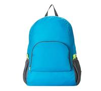 EVTSCAN Backpack de randonnée pliable Portable léger portable avec poche multiple pour les voyages en plein air (Blue)